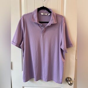 Joseph Abboud Polo Shirt Mens XL Lilac Purple Liquid Soft Cotton
